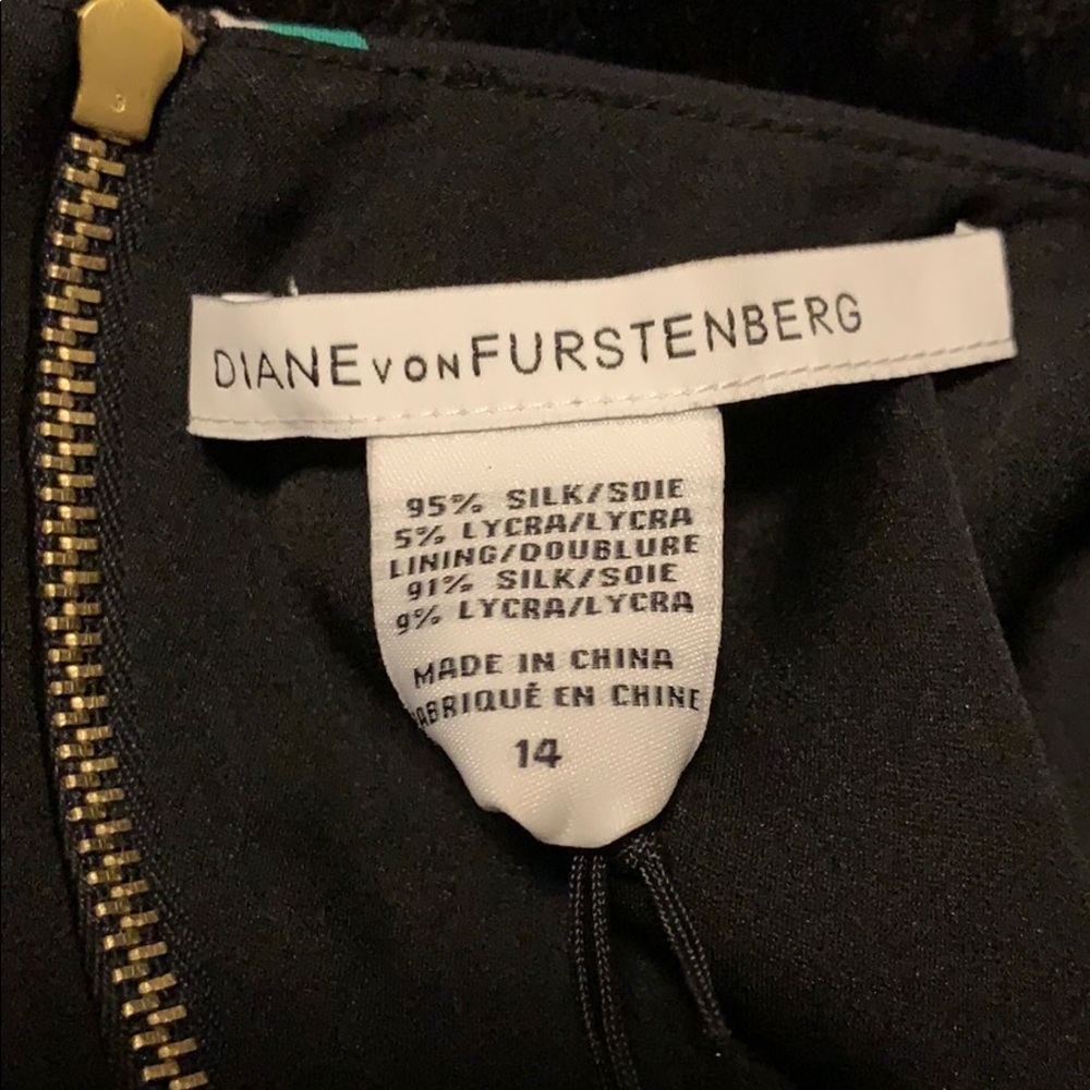 BNWT Diane von Furstenberg Carpreena Silk Back Zip Dress 14 ⭐️HOST PICK!⭐️ - Picture 6 of 7